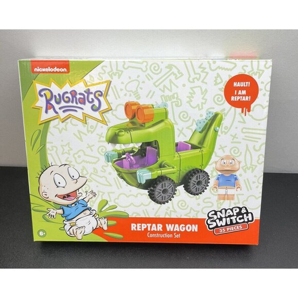 Nickelodeon ~Rugrats Reptar Wagon&Playground Construction Set  48,35 Pcs - Picture 2 of 12